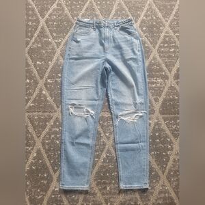 Distressed American Eagle Curvy Mom Jean